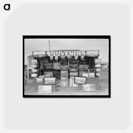 アートポストカード-Souvenir Stand of "Buckeye" Painter, Corpus Christi, Texas
 - ラッセル リー Postcard.