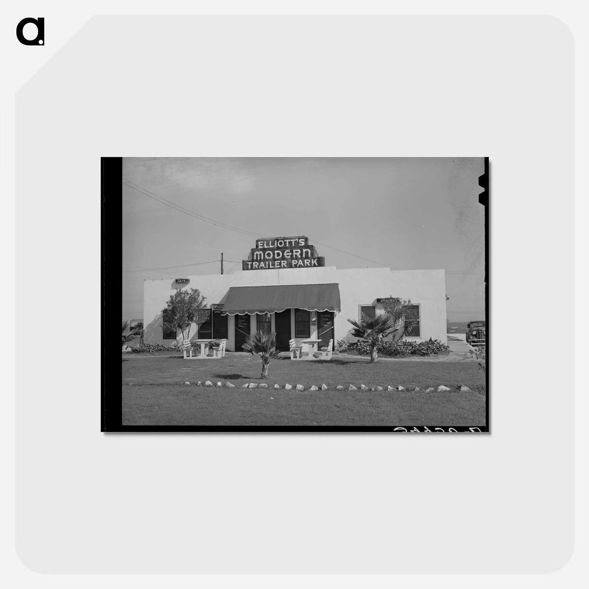 アートポストカード-Cafe and Grocery, North Beach, Corpus Christi
 - ラッセル リー Postcard.