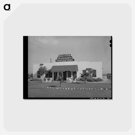 アートポストカード-Cafe and Grocery, North Beach, Corpus Christi
 - ラッセル リー Postcard.