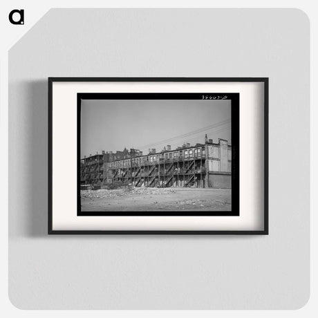 アートポスター-Apartments Rented to ES, Chicago, Illinois
 - ラッセル リー Poster.