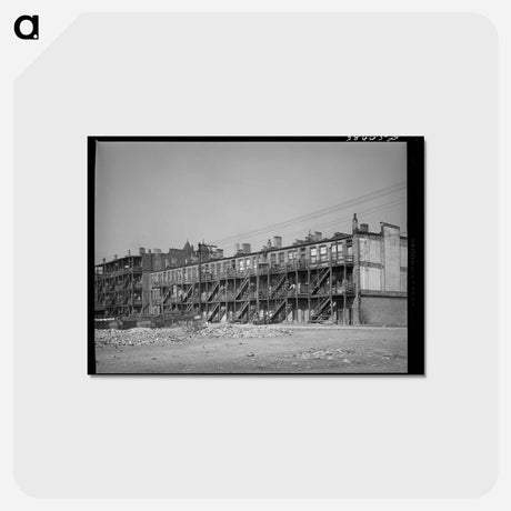 アートポストカード-Apartments Rented to ES, Chicago, Illinois
 - ラッセル リー Postcard.