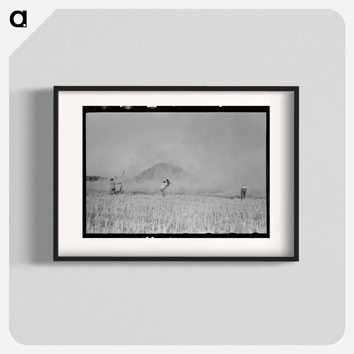 アートポスター-Rice Straw Stack Fire near Crowley, Louisiana
 - ラッセル リー Poster.