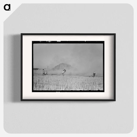 アートポスター-Rice Straw Stack Fire near Crowley, Louisiana
 - ラッセル リー Poster.