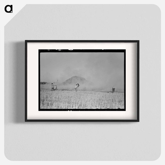 アートポスター-Rice Straw Stack Fire near Crowley, Louisiana
 - ラッセル リー Poster.