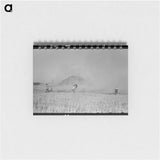 アートメモ帳-Rice Straw Stack Fire near Crowley, Louisiana
 - ラッセル リー Memo.
