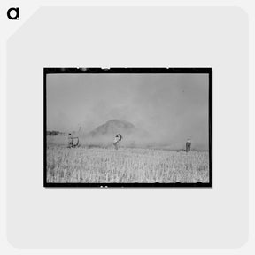 アートポストカード-Rice Straw Stack Fire near Crowley, Louisiana
 - ラッセル リー Postcard.