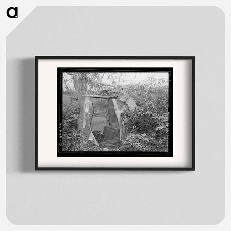 アートポスター-Privy of Agricultural Day Laborer, Webbers Falls, Oklahoma
 - ラッセル リー Poster.