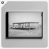 アートパネル-Hogs and Their Shelter at Casa Grande Valley Farms
 - ラッセル リー Canvas.