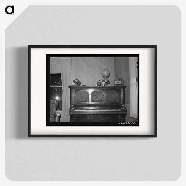 アートポスター-Piano in Fruit Farmer's Home
 - ラッセル リー Poster.