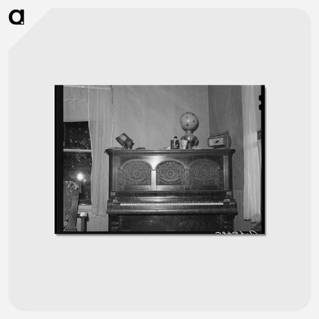 アートポストカード-Piano in Fruit Farmer's Home
 - ラッセル リー Postcard.