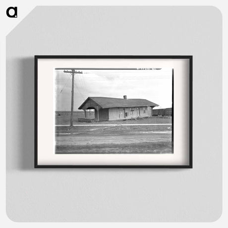 アートポスター-Shawneetown Railroad Station after the Flood
 - ラッセル リー Poster.