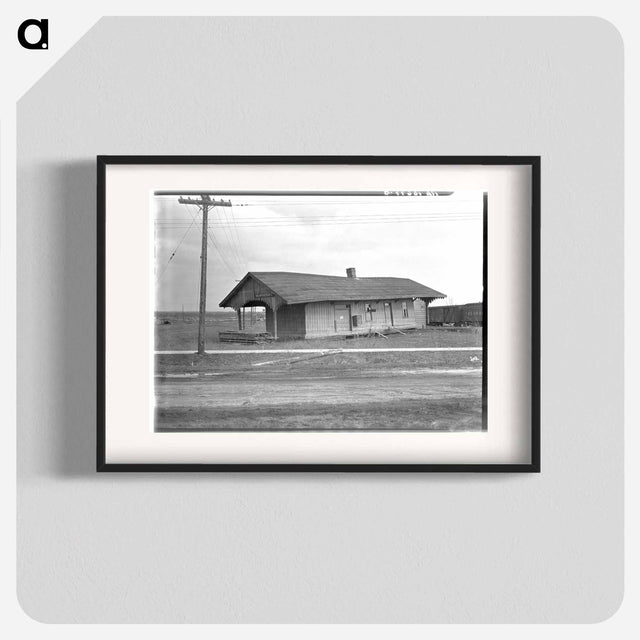 アートポスター-Shawneetown Railroad Station after the Flood
 - ラッセル リー Poster.