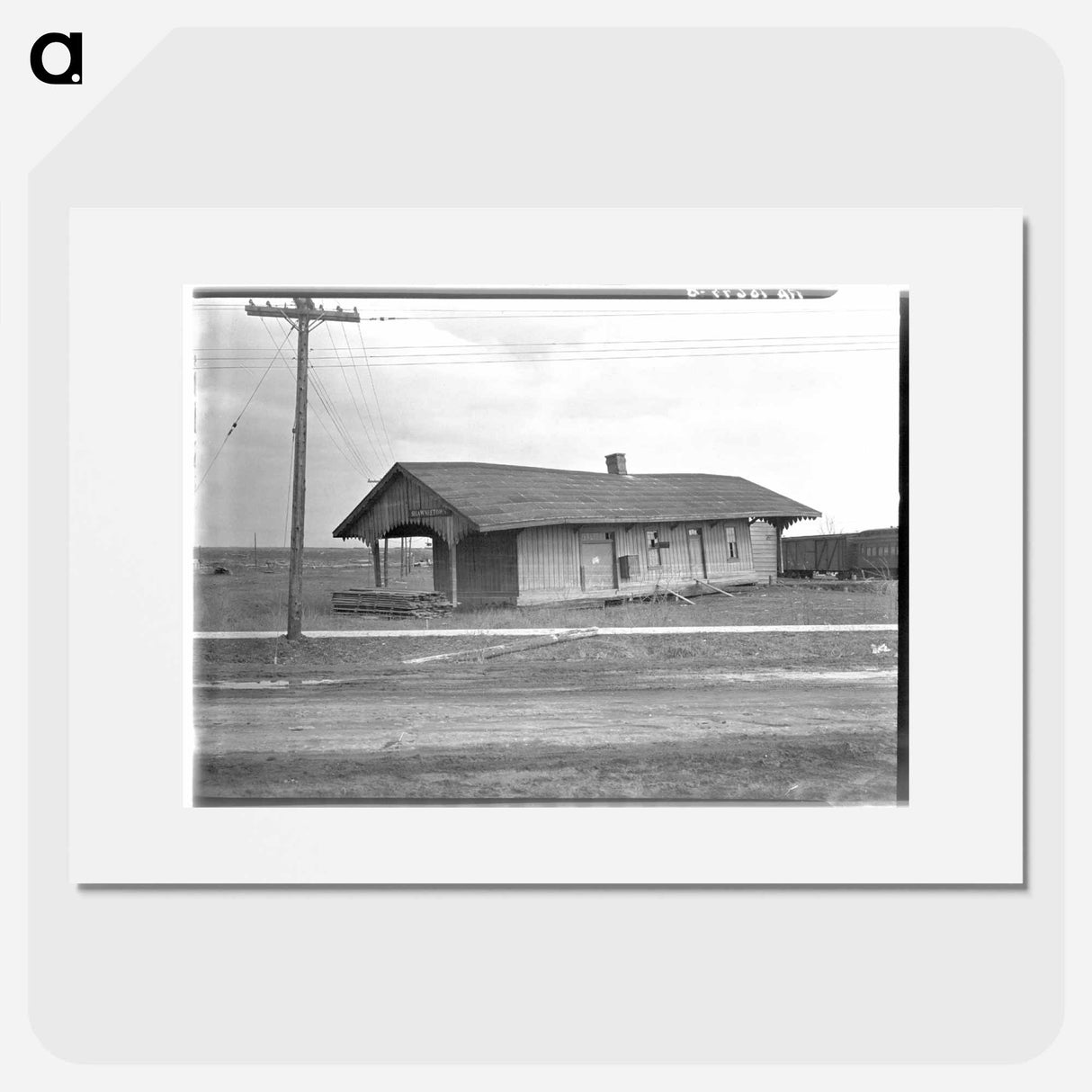 アートポスター-Shawneetown Railroad Station after the Flood
 - ラッセル リー Poster.