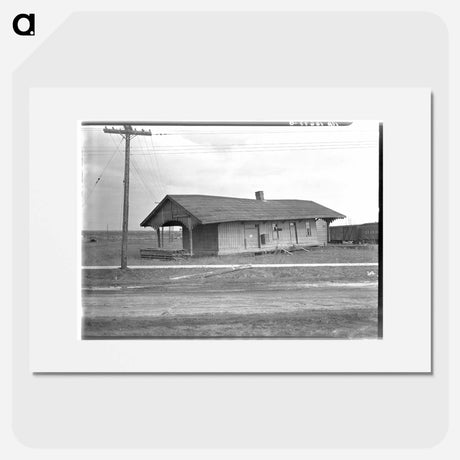 アートポスター-Shawneetown Railroad Station after the Flood
 - ラッセル リー Poster.