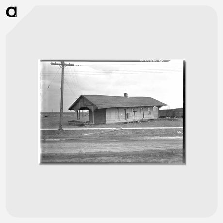 アートポストカード-Shawneetown Railroad Station after the Flood
 - ラッセル リー Postcard.