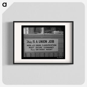 アートポスター-Union Sign at Coast Artillery Cantonment
 - ラッセル リー Poster.