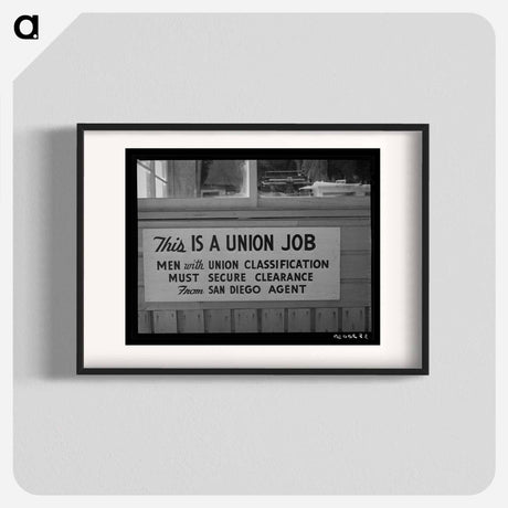 アートポスター-Union Sign at Coast Artillery Cantonment
 - ラッセル リー Poster.