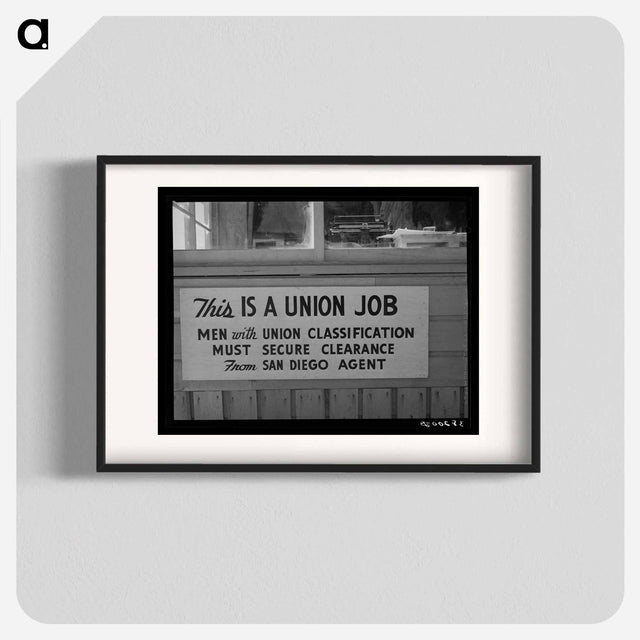 アートポスター-Union Sign at Coast Artillery Cantonment
 - ラッセル リー Poster.