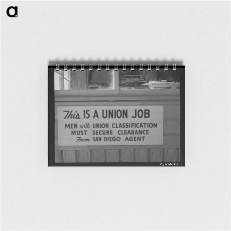 アートメモ帳-Union Sign at Coast Artillery Cantonment
 - ラッセル リー Memo.
