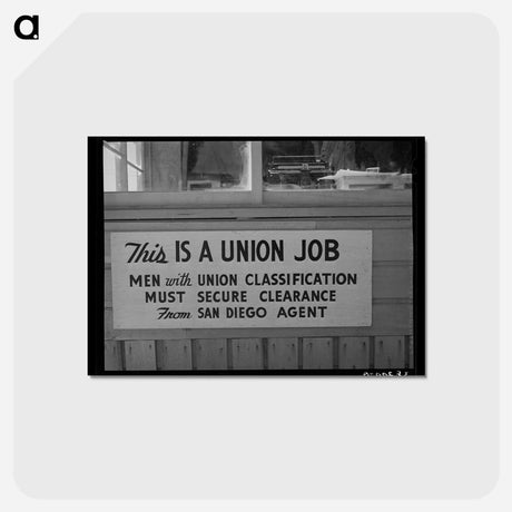 アートポストカード-Union Sign at Coast Artillery Cantonment
 - ラッセル リー Postcard.