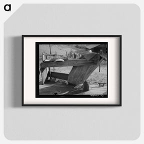 アートポスター-Wash Bench on Back Porch, Placer County, California
 - ラッセル リー Poster.