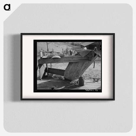 アートポスター-Wash Bench on Back Porch, Placer County, California
 - ラッセル リー Poster.