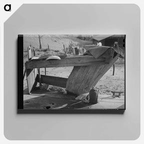 アートパネル-Wash Bench on Back Porch, Placer County, California
 - ラッセル リー Canvas.