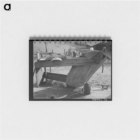 アートメモ帳-Wash Bench on Back Porch, Placer County, California
 - ラッセル リー Memo.