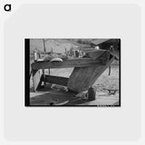 アートポストカード-Wash Bench on Back Porch, Placer County, California
 - ラッセル リー Postcard.