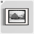 アートポスター-Iowa Farmhouse with Manure Bank
 - ラッセル リー Poster.