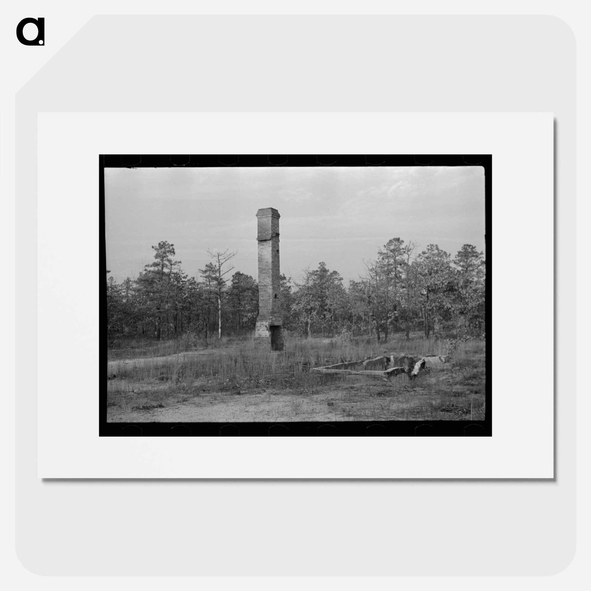 アートポスター-Remains of House Destroyed by Fire, Cut-Over Area, New Jersey
 - ラッセル リー Poster.