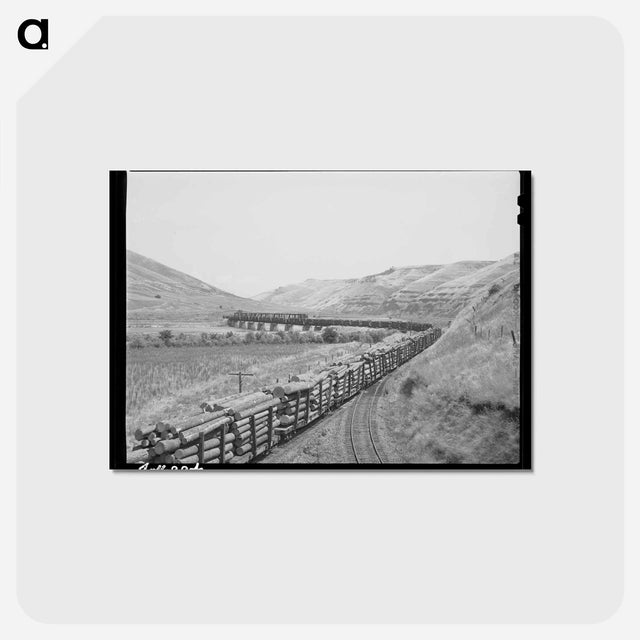 アートポストカード-Logging Train, Spalding Junction, Idaho
 - ラッセル リー Postcard.