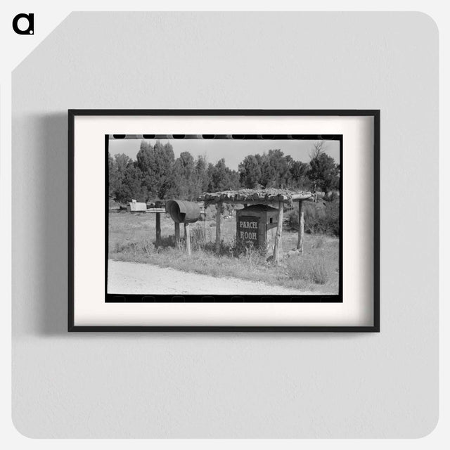 アートポスター-Mail Boxes and Parcel Room, Highway 160, San Juan County, Utah
 - ラッセル リー Poster.