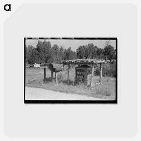アートポストカード-Mail Boxes and Parcel Room, Highway 160, San Juan County, Utah
 - ラッセル リー Postcard.