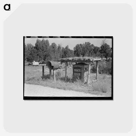 アートポストカード-Mail Boxes and Parcel Room, Highway 160, San Juan County, Utah
 - ラッセル リー Postcard.