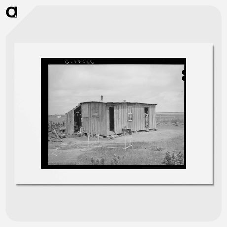 アートポスター-Home of WPA Worker, Muskogee County, Oklahoma
 - ラッセル リー Poster.