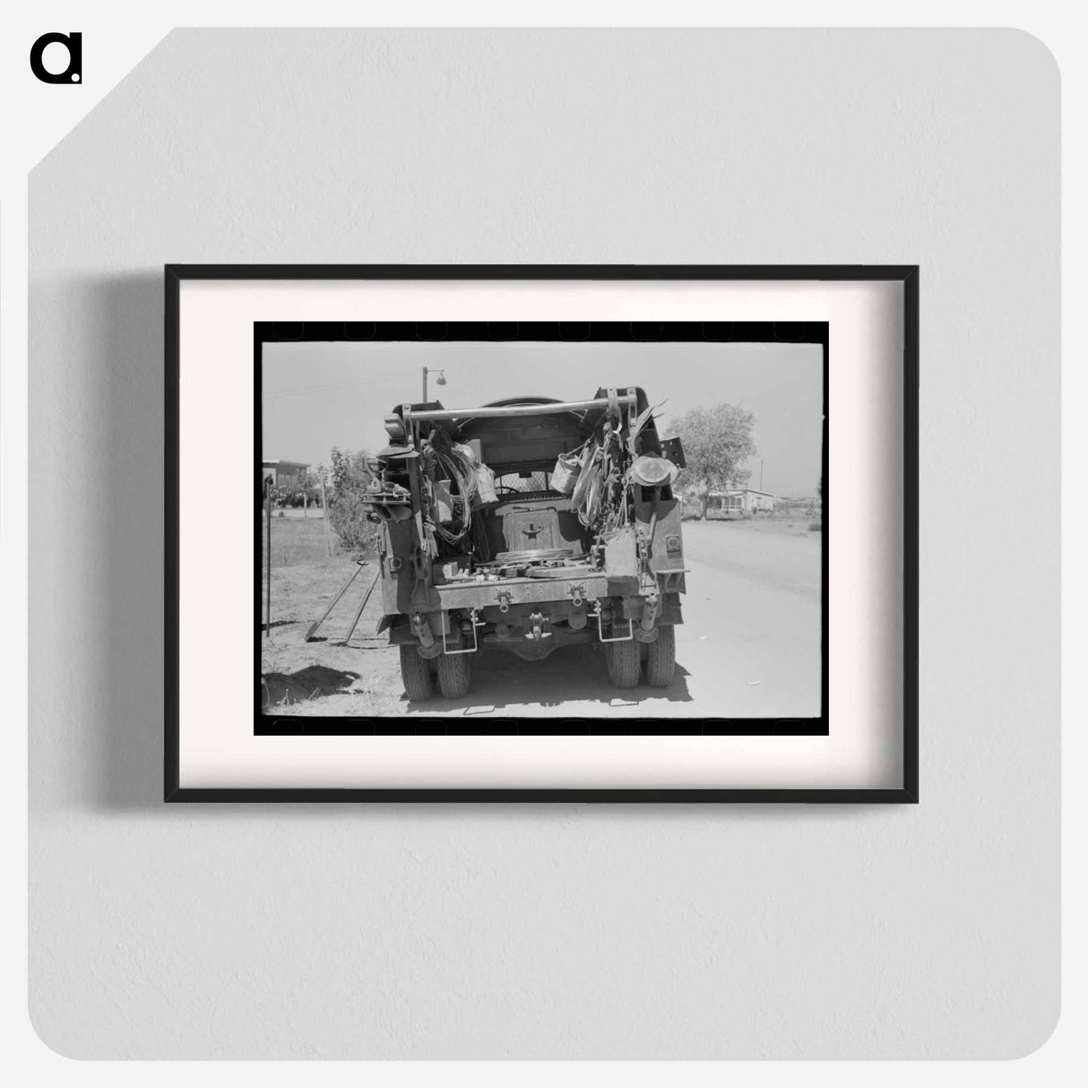 アートポスター-Telephone Lineman's Repair Truck at Casa Grande Valley Farms, Pinal County, Arizona
 - ラッセル リー Poster.