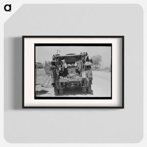 アートポスター-Telephone Lineman's Repair Truck at Casa Grande Valley Farms, Pinal County, Arizona
 - ラッセル リー Poster.