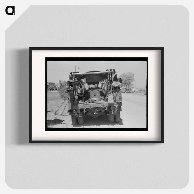 アートポスター-Telephone Lineman's Repair Truck at Casa Grande Valley Farms, Pinal County, Arizona
 - ラッセル リー Poster.