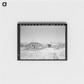 アートメモ帳-Chicken House and Cattle Barn on the William Helmke Farm
 - ラッセル リー Memo.