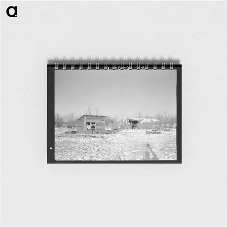 アートメモ帳-Chicken House and Cattle Barn on the William Helmke Farm
 - ラッセル リー Memo.