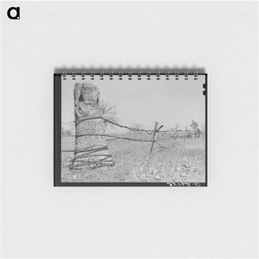 アートメモ帳-Fence of Oil Well Cable, Creek County, Oklahoma
 - ラッセル リー Memo.