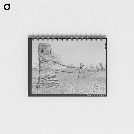 アートメモ帳-Fence of Oil Well Cable, Creek County, Oklahoma
 - ラッセル リー Memo.