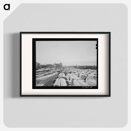 アートポスター-Lumber Stack, Pacific Highway, San Diego
 - ラッセル リー Poster.