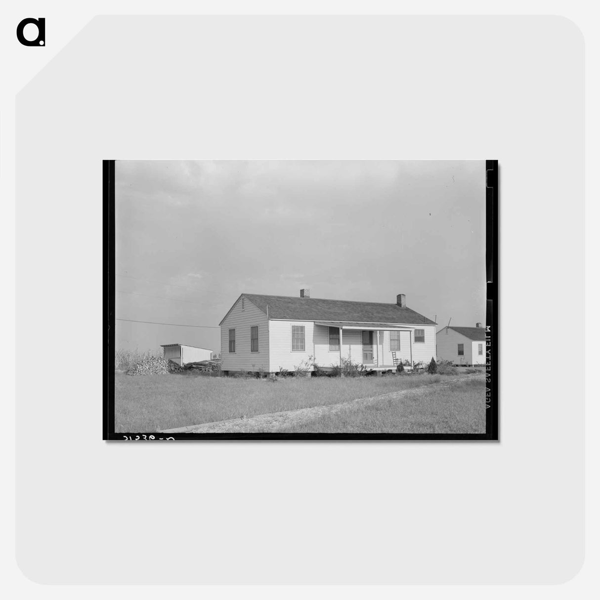 アートポストカード-Types of House, Lake Dick Project, Arkansas
 - ラッセル リー Postcard.