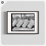 アートポスター-Bales of Cotton in Gin Yard, West, Texas
 - ラッセル リー Poster.