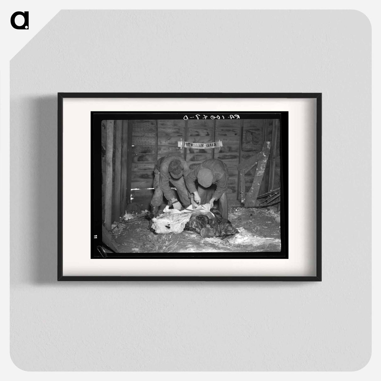 アートポスター-Hog Butchering at the Madsen Farm
 - ラッセル リー Poster.