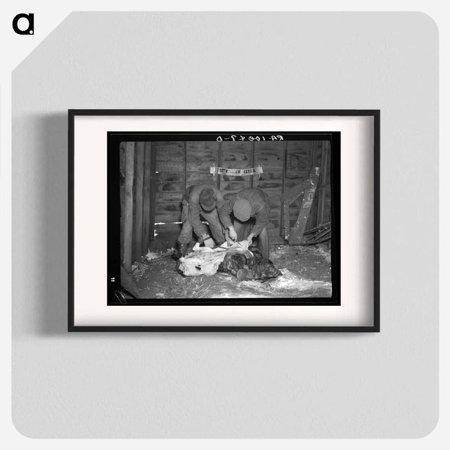 アートポスター-Hog Butchering at the Madsen Farm
 - ラッセル リー Poster.