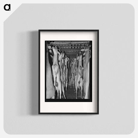 アートポスター-Deer in Cold Storage, Mason, Texas
 - ラッセル リー Poster.