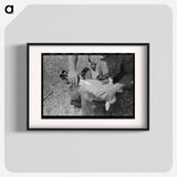 アートポスター-Hand Shearing of Newly-Born Kid, Kimble County, Texas
 - ラッセル リー Poster.
